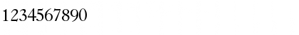 Download Caslon-Normal Regular Font Numeric Preview