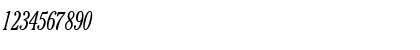 Download CheltenhamLightCondSSK Italic Font Numeric Preview