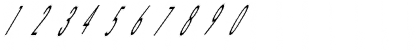 Download CatScratch Thin Italic Regular Font Numeric Preview