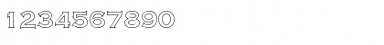 Download Center  Hollow Regular Font Numeric Preview