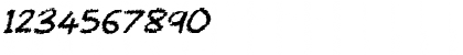 Download Chalktastic Italic Font Numeric Preview