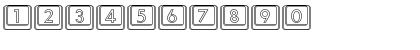 Download Compkey2 Hollow Regular Font Numeric Preview