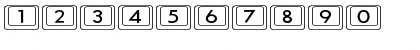 Download Compkey2 Wide Regular Font Numeric Preview
