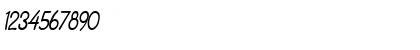 Download Crayon-Condensed Italic Font Numeric Preview
