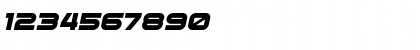 Download Cyber Princess Italic Font Numeric Preview