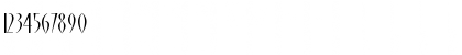 Download Cherie ITC Light Font Numeric Preview