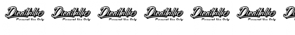 Download Dinattallie Personal Use Only Regular Font Numeric Preview