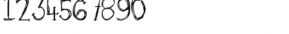Download DJB Skritch Skratch Regular Font Numeric Preview