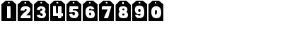 Download DJB TAGGED Regular Font Numeric Preview