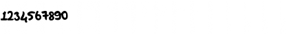 Download DK Hand Regular Font Numeric Preview