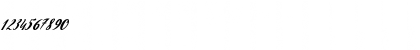 Download Evelyne Script Regular Font Numeric Preview