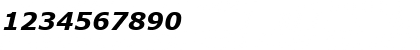 Download Verdana Digiscream Bold Italic Font Numeric Preview