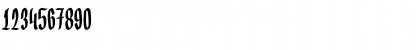 Download Germany Gothic Regular Font Numeric Preview
