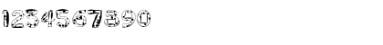 Download Golden Ox II Regular Font Numeric Preview