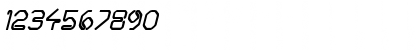 Download Hairpin-Normal iTALIC Italic Font Numeric Preview
