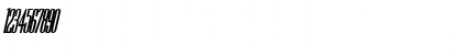 Download ChianneCondSCapsSSK BoldItalic Font Numeric Preview
