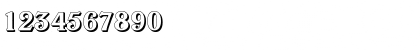 Download VeronaShadow Bold Font Numeric Preview