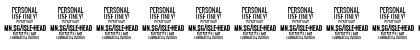 Download Isle Headline PERSONAL USE Medium Italic Font Numeric Preview