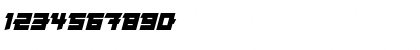 Download Japanese Robot Italic Font Numeric Preview