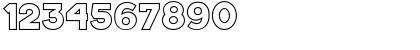 Download JUNAR OUTLINE JUNAR OUTLINE Regular Font Numeric Preview