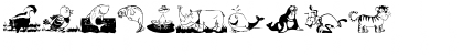 Download ChildrenAnimalsFriends Regular Font Numeric Preview