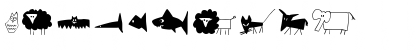 Download ChildsPlay Animals Regular Font Numeric Preview