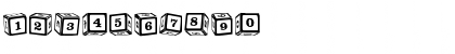 Download ChildsPlay Blocks Regular Font Numeric Preview
