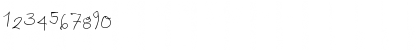 Download ChildWritten Regular Font Numeric Preview