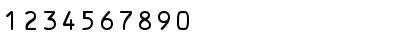 Download OCRB Regular Font Numeric Preview