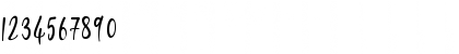 Download onlyone Regular Font Numeric Preview