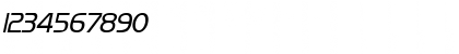 Download Orbit-Condensed Italic Font Numeric Preview