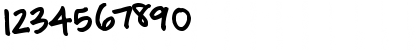 Download Pinky Promise Regular Font Numeric Preview