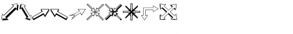 Download Pointers outline Regular Font Numeric Preview