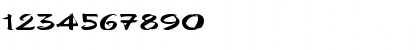 Download Polo-SemiScript Ex Regular Font Numeric Preview