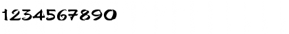 Download Polo-SemiScript Wd Regular Font Numeric Preview