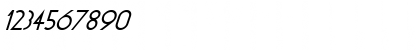 Download Pommarantz Italic Regular Font Numeric Preview
