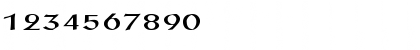 Download PostAntiqua-Roman Ex Regular Font Numeric Preview