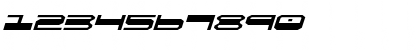 Download QuickGear Expanded Italic Expanded Italic Font Numeric Preview