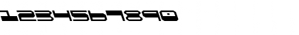 Download QuickGear Leftalic Italic Font Numeric Preview