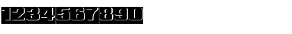 Download ReliefInReverse Ex Regular Font Numeric Preview