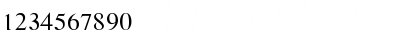 Download Rossini Regular Font Numeric Preview