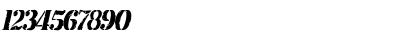 Download RubberStamp-Condensed Italic Font Numeric Preview