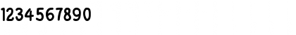 Download Sandspit Regular Font Numeric Preview