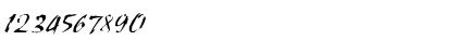 Download Scratch Italic Font Numeric Preview