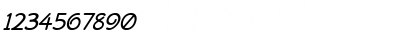 Download ChitownScript Italic Font Numeric Preview