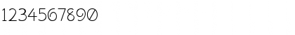 Download ChitownScript Light Regular Font Numeric Preview