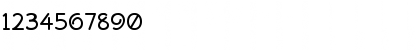 Download ChitownScript Regular Font Numeric Preview