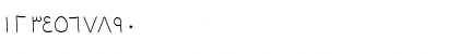 Download Tarif Arabic Extralight Font Numeric Preview