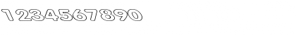 Download Tubular Hollow Ex Lefti Regular Font Numeric Preview