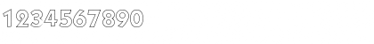 Download VictorBeckerOutline Bold Font Numeric Preview